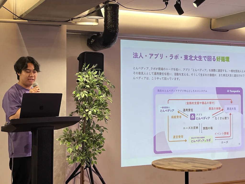 プロジェクト事例を発表する登壇者